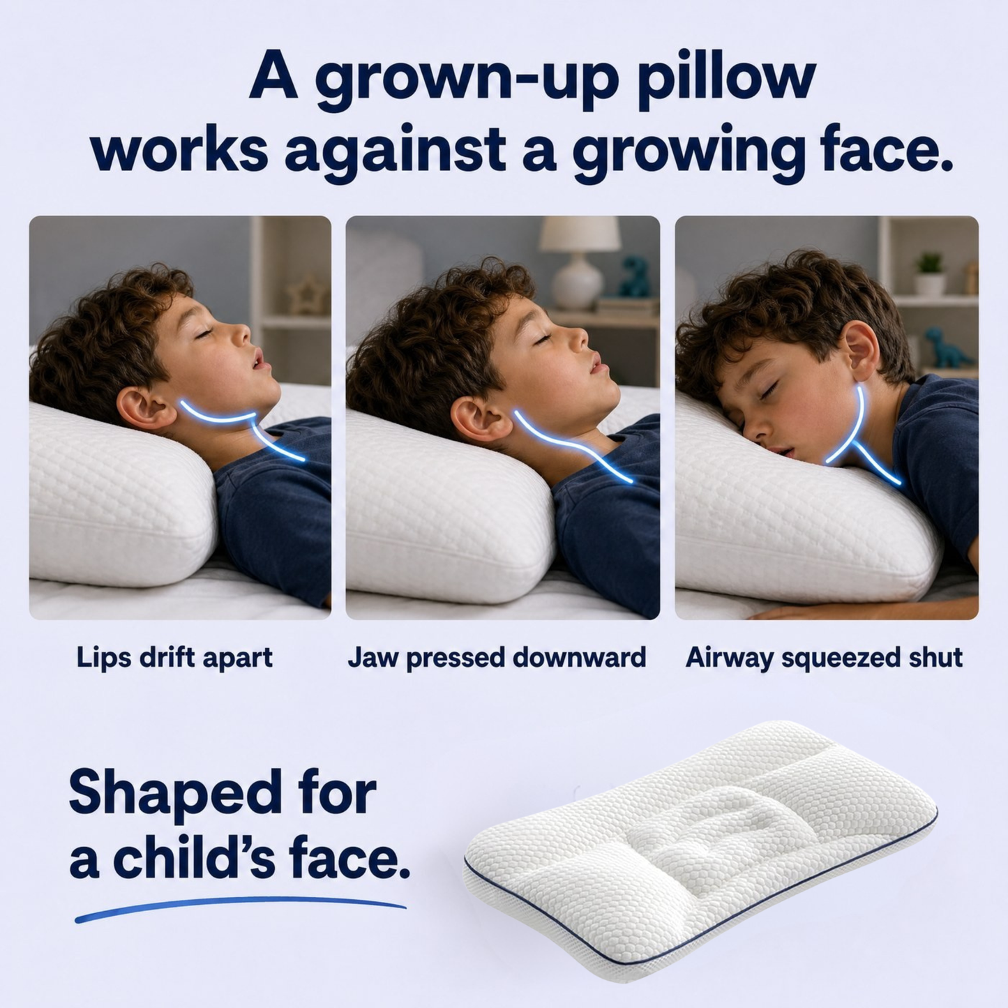 Kids Posture Pillow™ — Healthy Sleep Alignment for Growing Kids