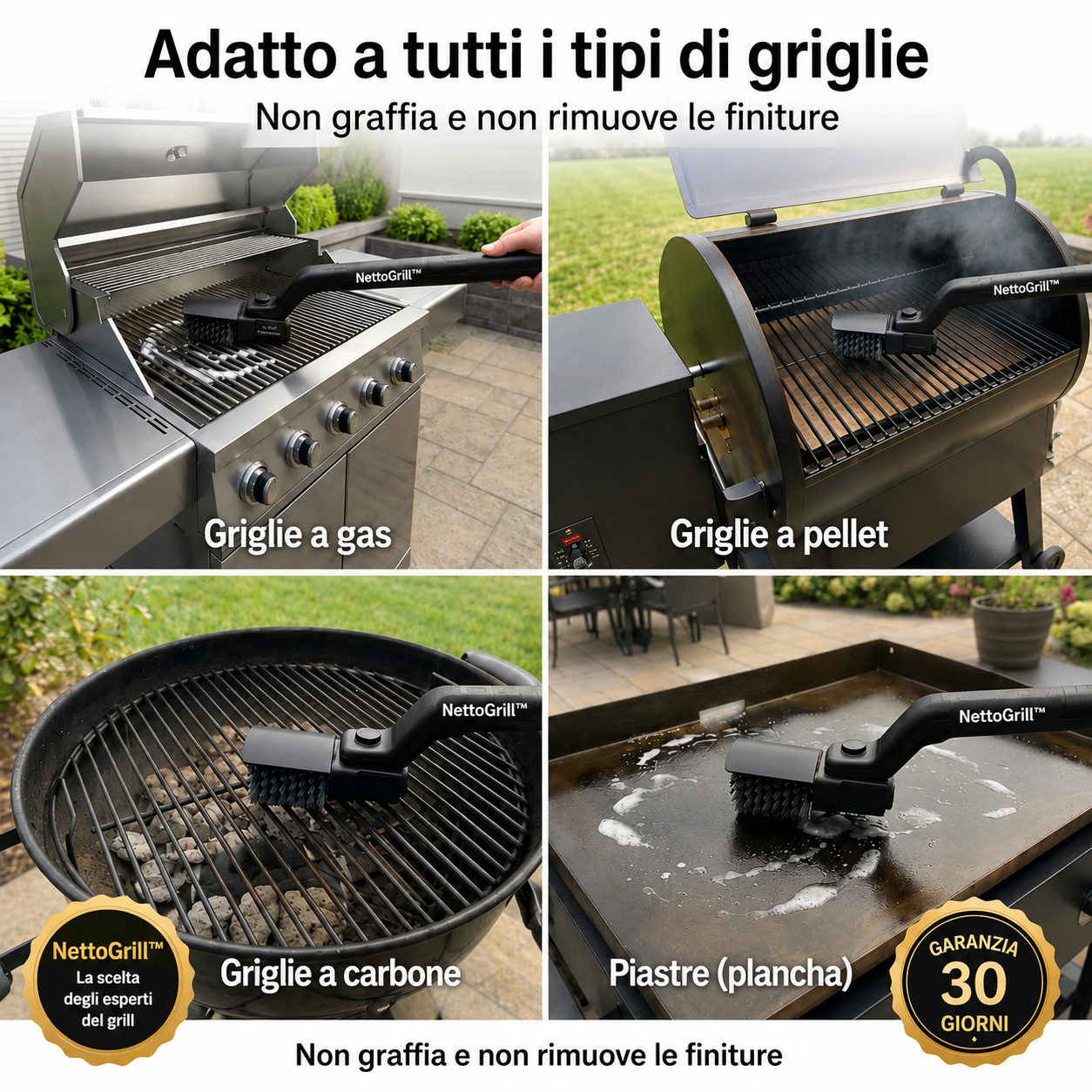 NettoGrill™- Griglia Pulita in un Attimo