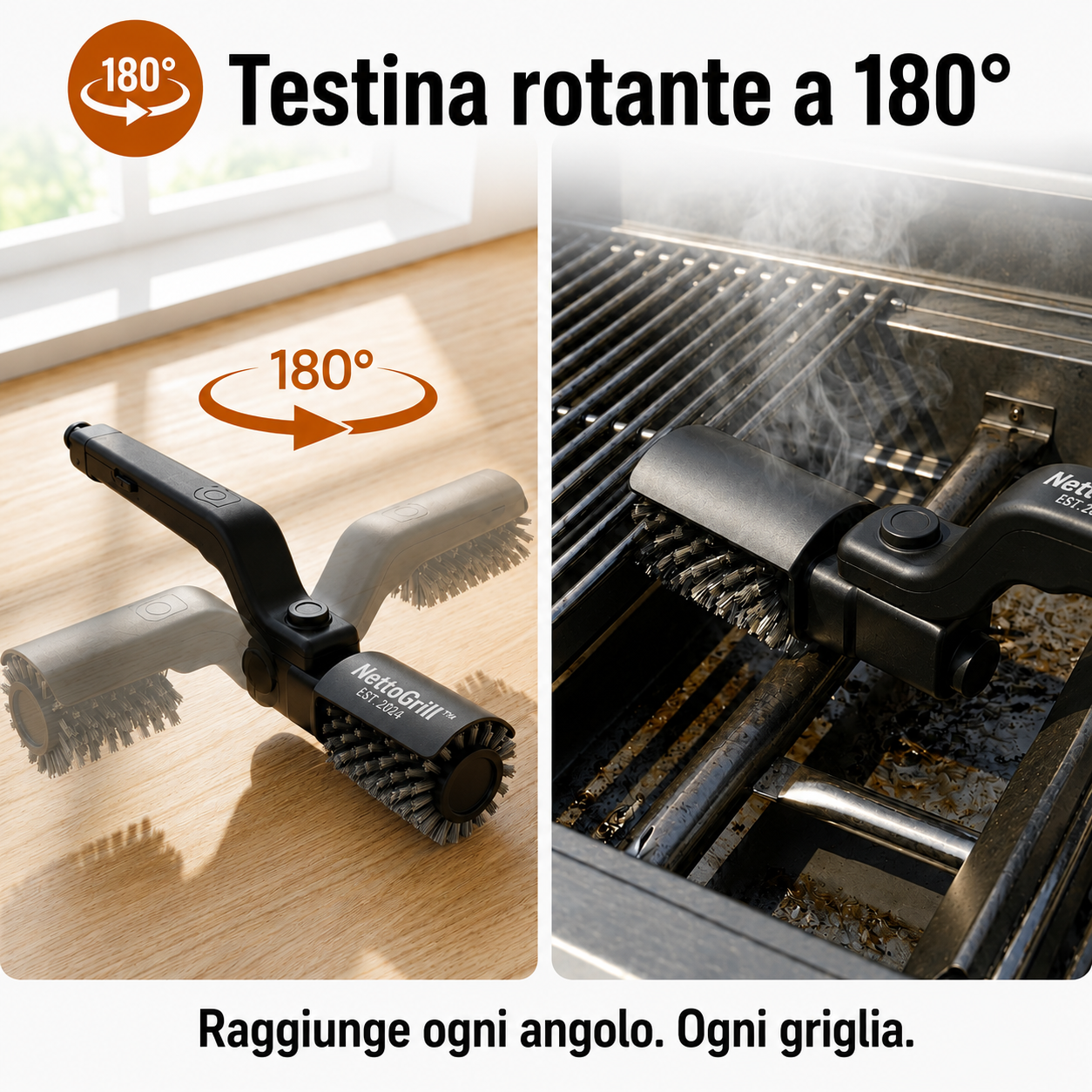 NettoGrill™- Griglia Pulita in un Attimo