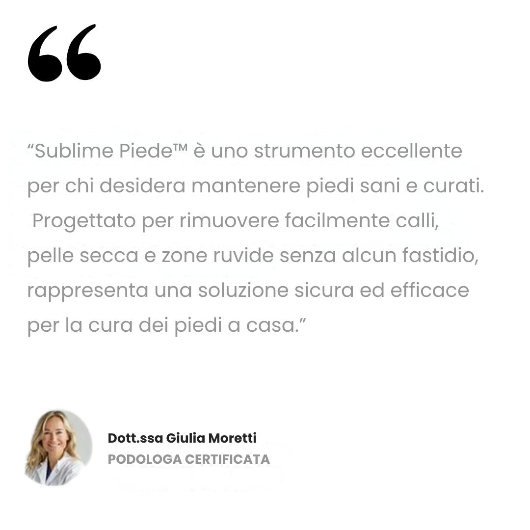 Sublime Piede™ – Piedi perfetti, effetto seta in pochi minuti