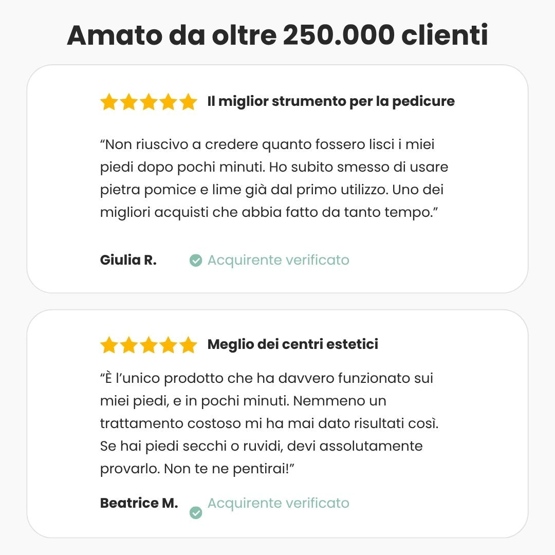 Sublime Piede™ – Piedi perfetti, effetto seta in pochi minuti