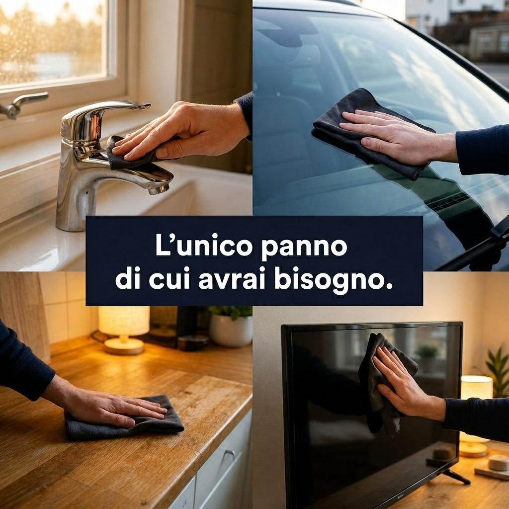 Set da 5 Panni Microfibra SenzaTracce™