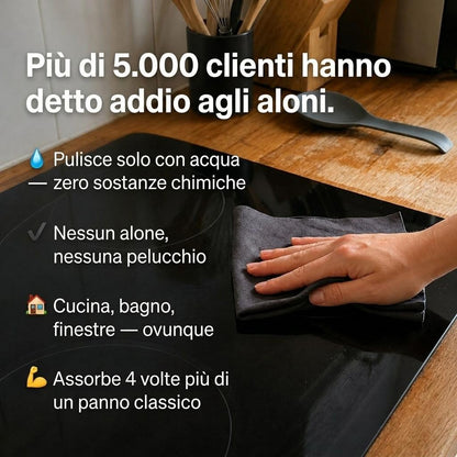 Set da 5 Panni Microfibra SenzaTracce™