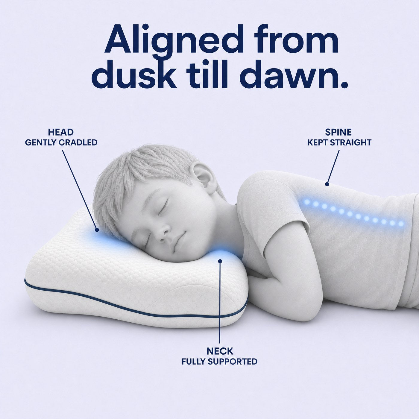 Kids Posture Pillow™ — Healthy Sleep Alignment for Growing Kids